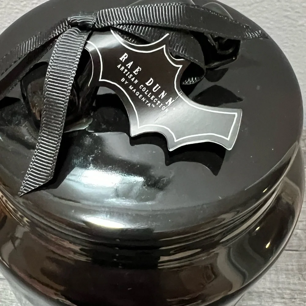 Large black canister BOO EEK AAH CANISTER